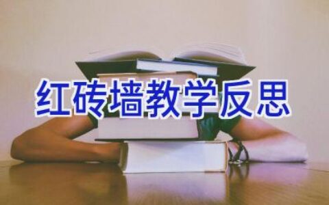 红砖墙教学反思