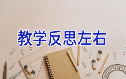 教学反思左右