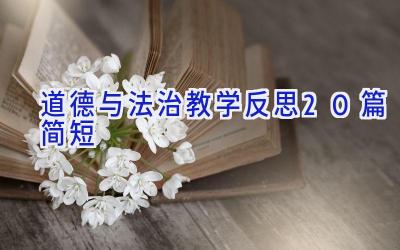 道德与法治教学反思20篇简短