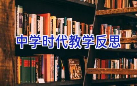 中学时代教学反思