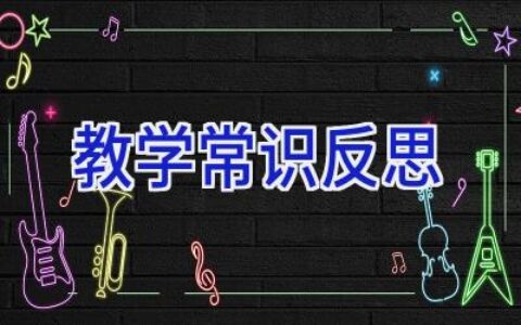 教学常识反思
