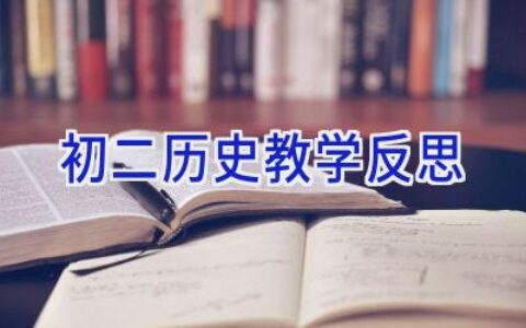初二历史教学反思