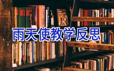雨天使教学反思