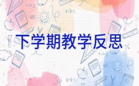 下学期教学反思