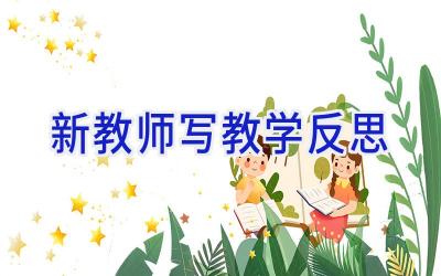 新教师写教学反思