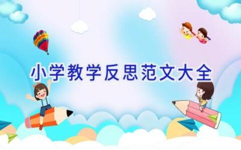 小学教学反思范文大全