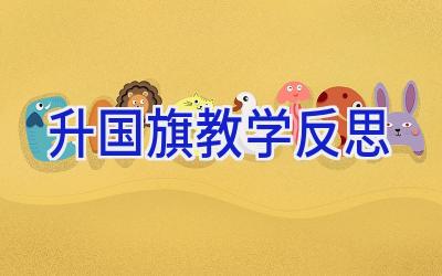 升国旗教学反思