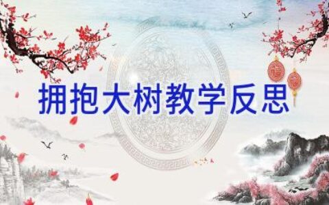拥抱大树教学反思