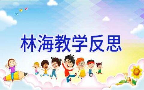 林海教学反思