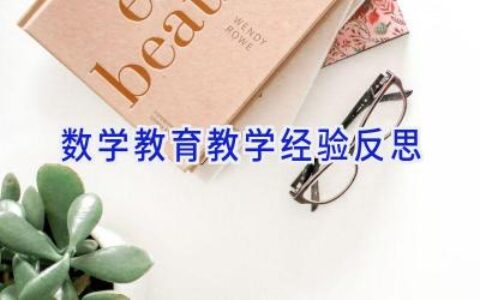 数学教育教学经验反思