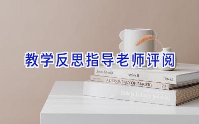 教学反思指导老师评阅