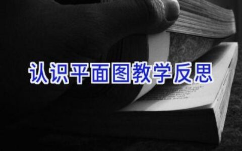 认识平面图教学反思