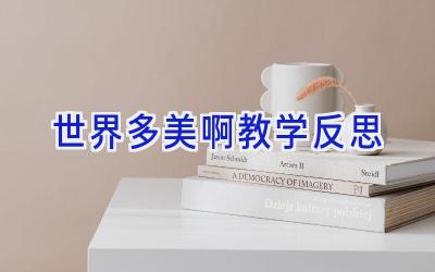 世界多美啊教学反思