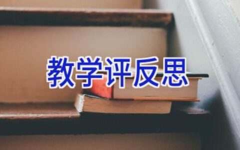 教学评反思