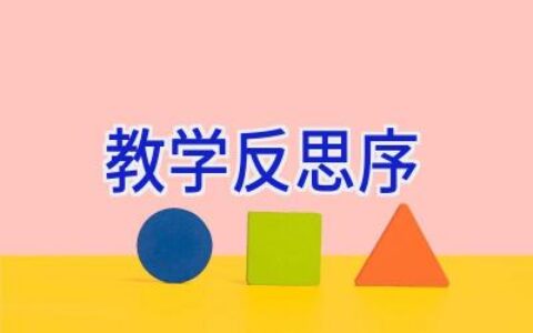 教学反思序