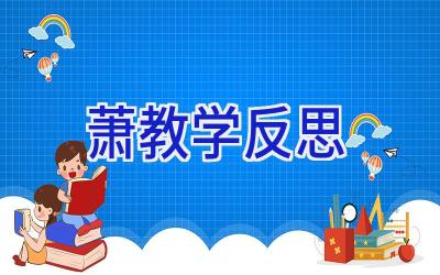 萧教学反思