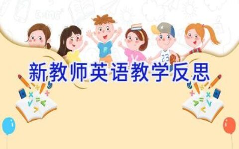新教师英语教学反思
