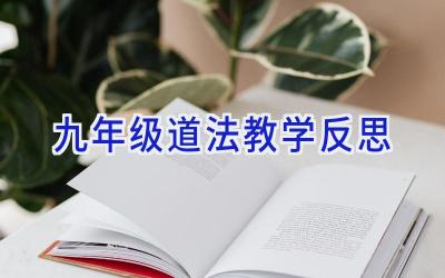 九年级道法教学反思