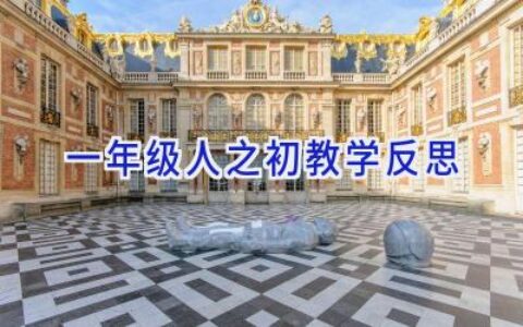 一年级人之初教学反思