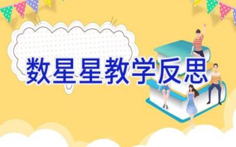 数星星教学反思