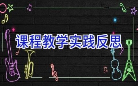 课程教学实践反思