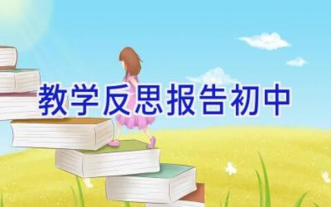 教学反思报告初中