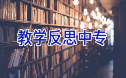 教学反思中专