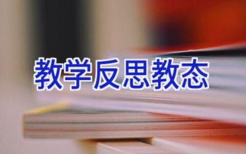 教学反思教态