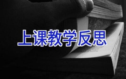 上课教学反思