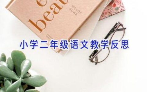 小学二年级语文教学反思