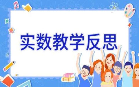 实数教学反思