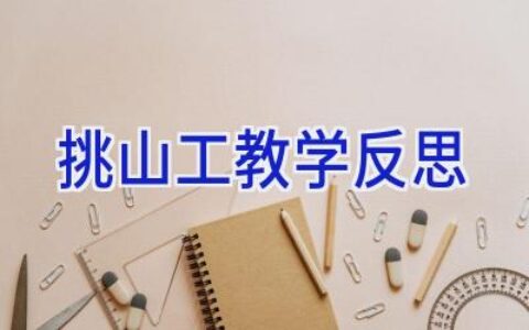 挑山工教学反思