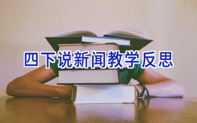 四下说新闻教学反思