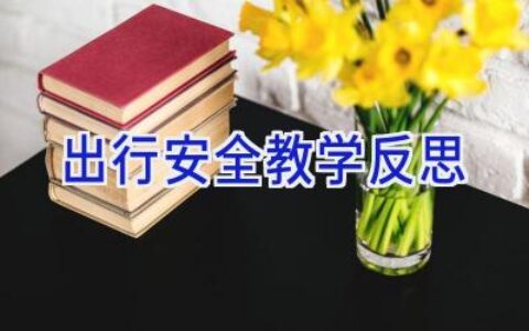 出行安全教学反思