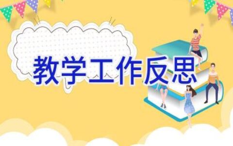 教学工作反思