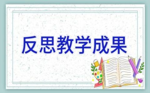 反思教学成果