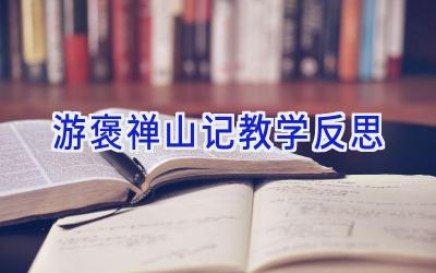 游褒禅山记教学反思