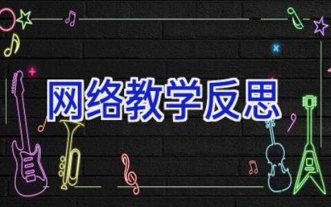 网络教学反思