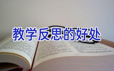 教学反思的好处