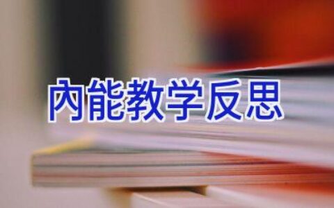 内能教学反思