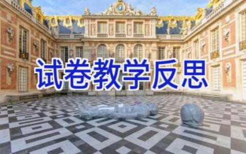 试卷教学反思