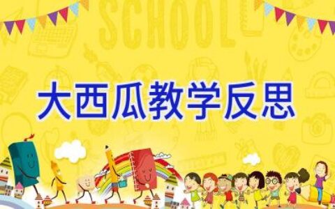 大西瓜教学反思