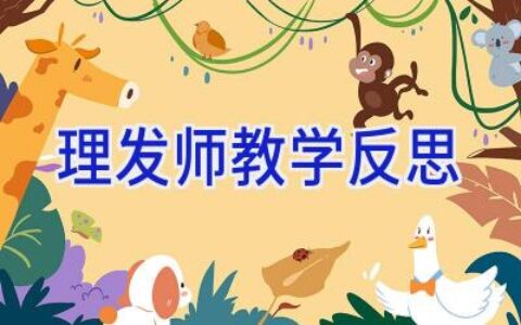 理发师教学反思