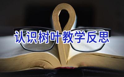 认识树叶教学反思