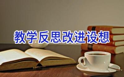 教学反思改进设想