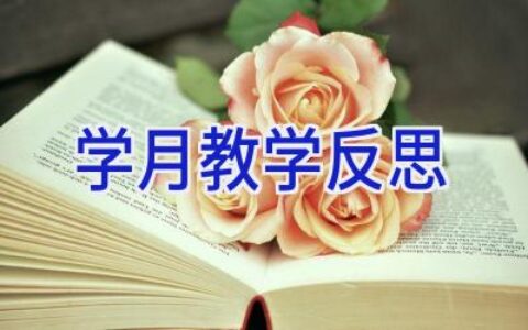 学月教学反思