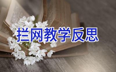 拦网教学反思