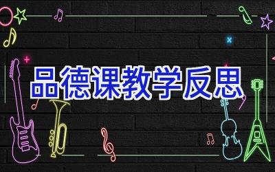 品德课教学反思