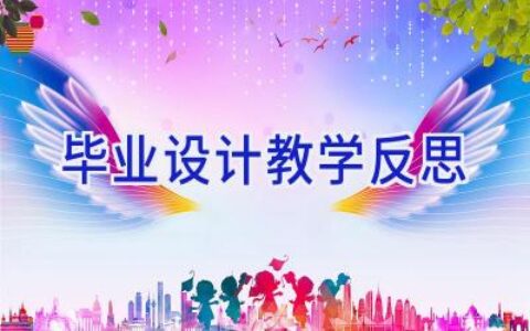 毕业设计教学反思