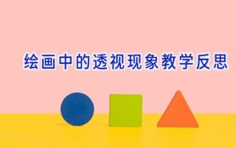 绘画中的透视现象教学反思